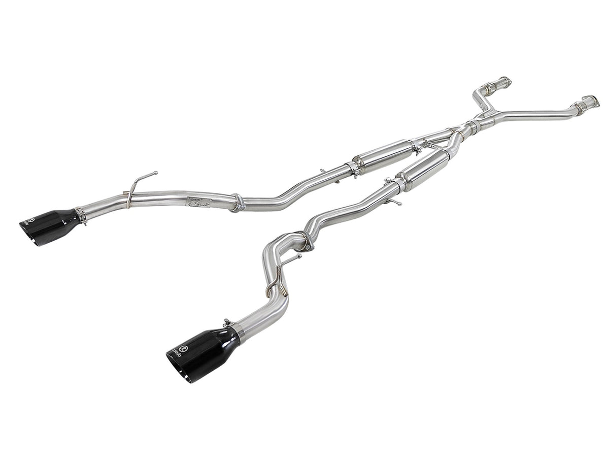aFe Takeda 2-1/2 IN 304 Stainless Steel Cat-Back Exhaust System - Infiniti Q50 2016-2024