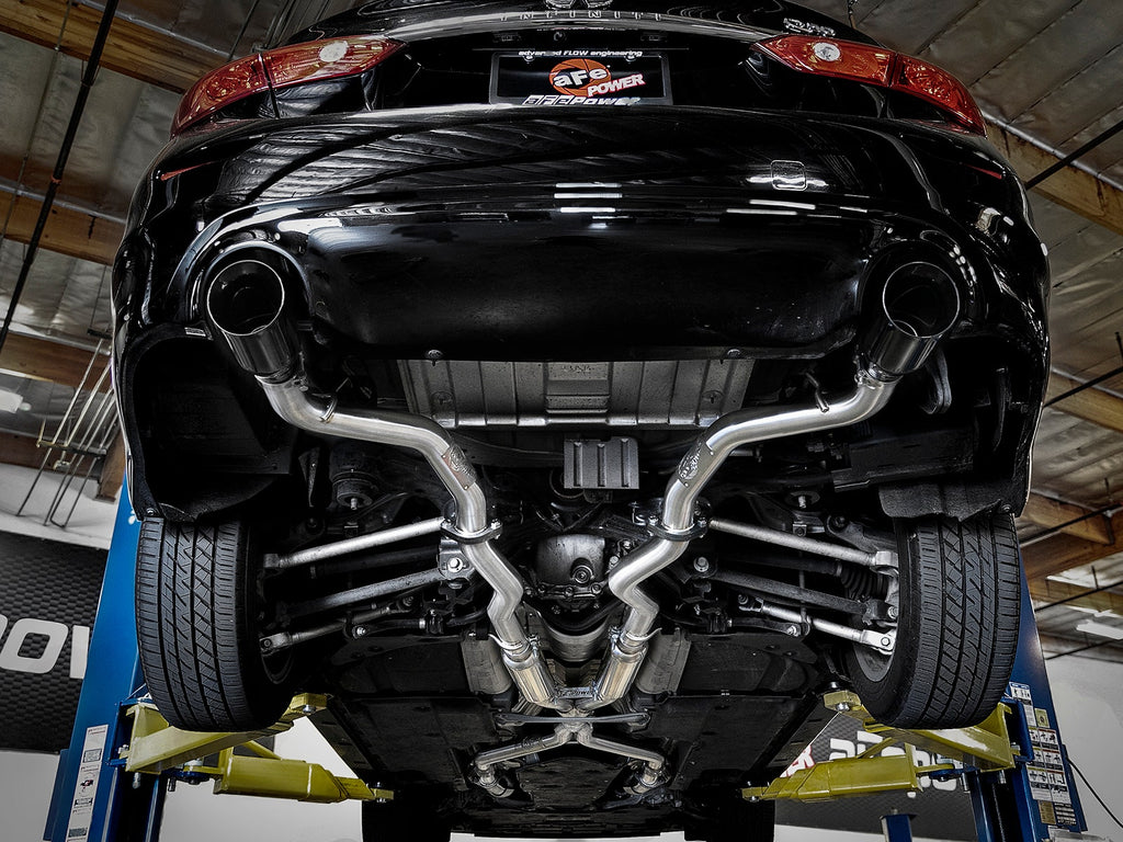 aFe Takeda 2-1/2 IN 304 Stainless Steel Cat-Back Exhaust System - Infiniti Q50 2016-2024