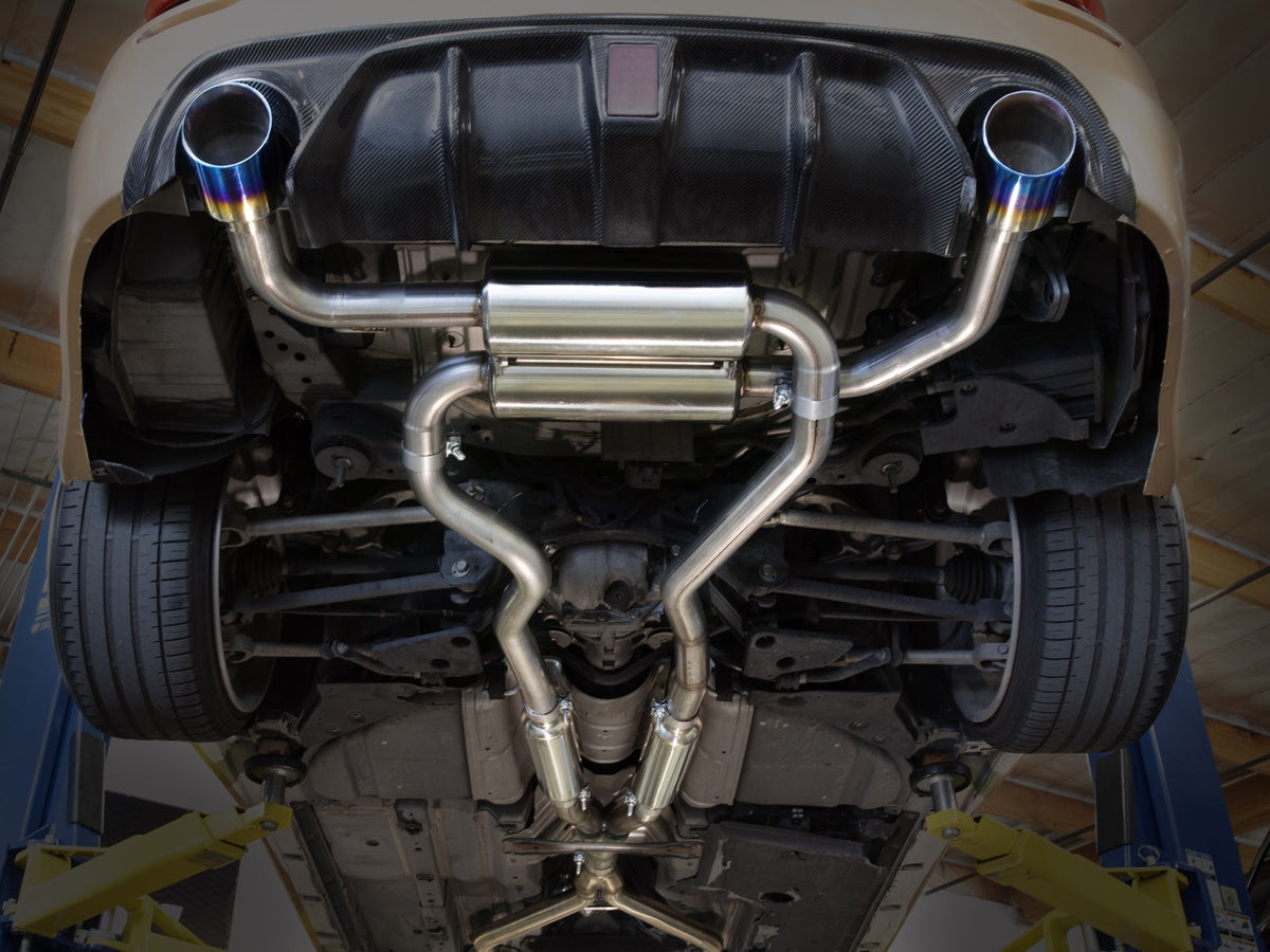 aFe Takeda 2-1/2 IN 304 Stainless Steel Cat-Back Exhaust System w/ Black Tip - Infiniti Q50 (V37) 2014-2015