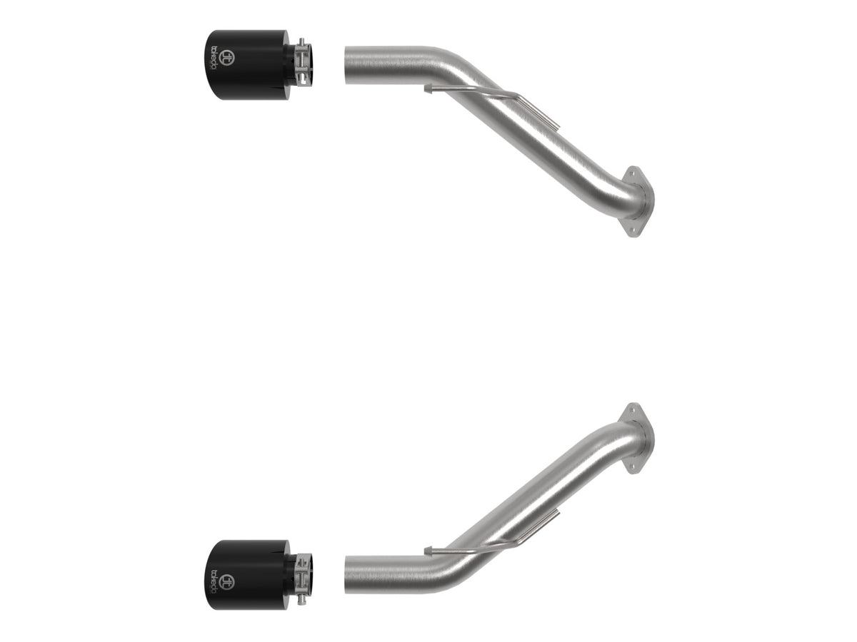 aFe Takeda 2-1/2 IN 304 Stainless Steel Axle-Back Exhaust System w/ Black Tip - Nissan Z 2023-2026