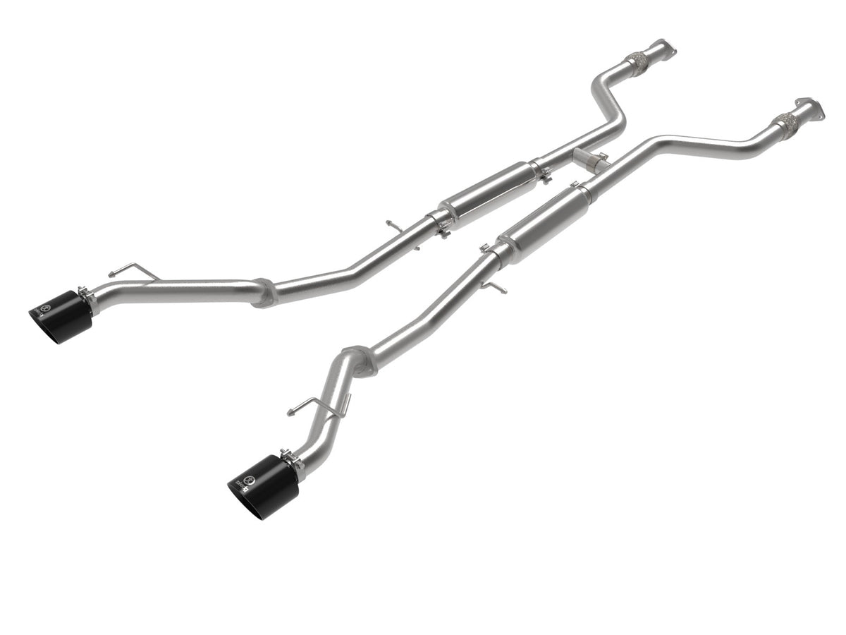 aFe Takeda 2-1/2 IN 304 Stainless Steel Cat-Back Exhaust System w/ Black Tip - Nissan Z 2023-2026