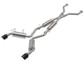 aFe Takeda 2-1/2 IN 304 Stainless Steel Cat-Back Exhaust System w/ Black Tip - Nissan 370Z 2009-2020
