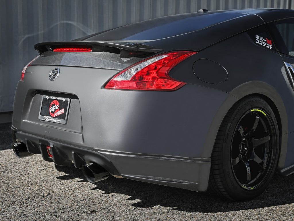 aFe Takeda 2-1/2 IN 304 Stainless Steel Cat-Back Exhaust System w/ Black Tip - Nissan 370Z 2009-2020