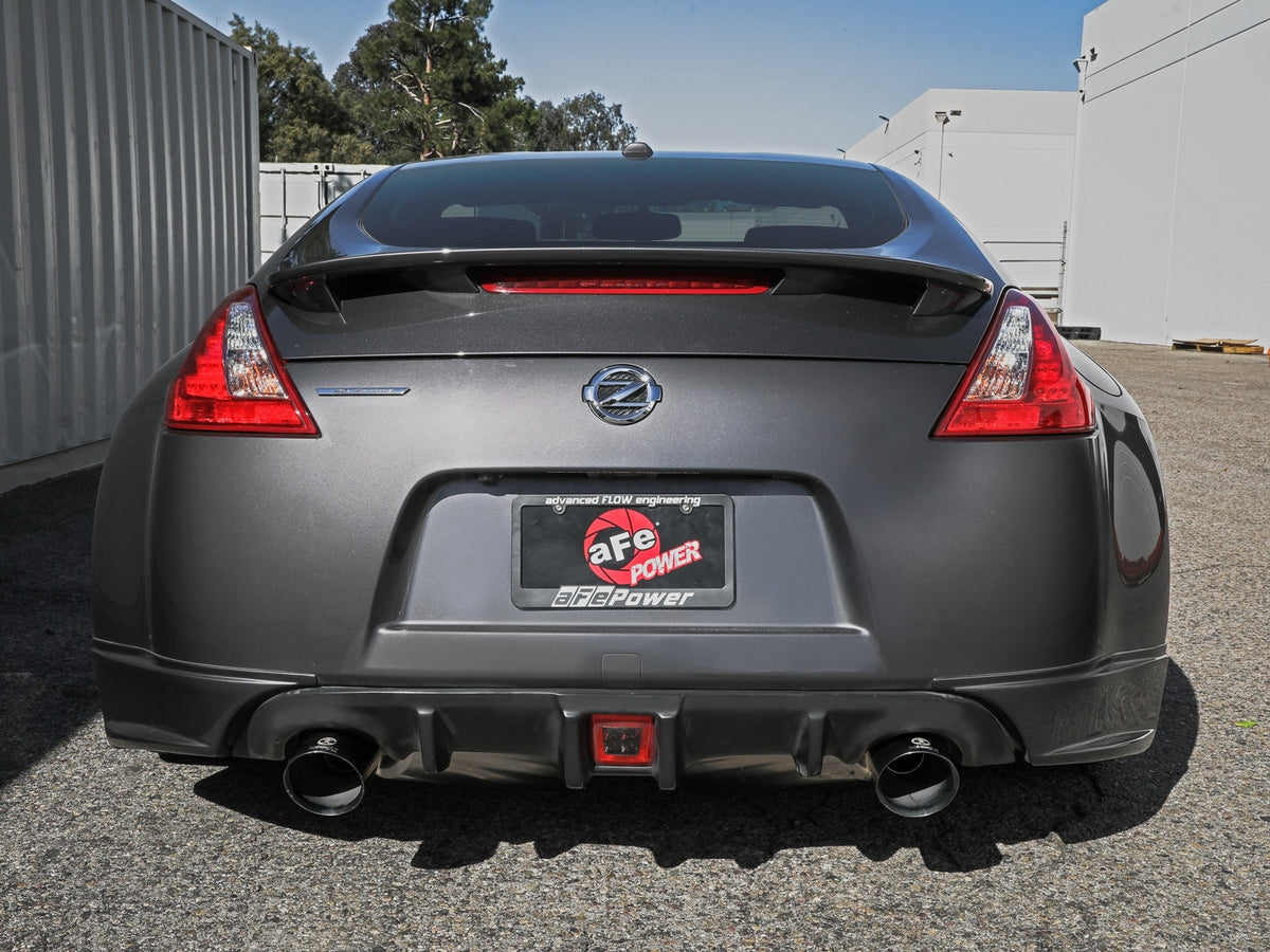 aFe Takeda 2-1/2 IN 304 Stainless Steel Cat-Back Exhaust System w/ Black Tip - Nissan 370Z 2009-2020