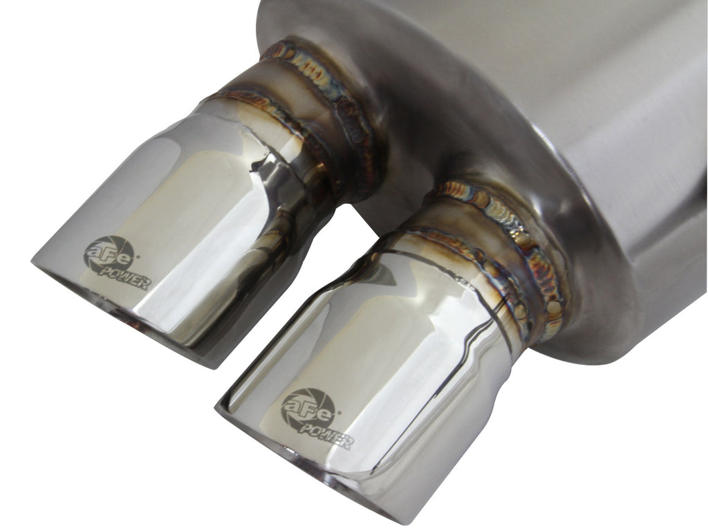 aFe MACH Force-Xp 2-1/2 IN 304 Stainless Steel Cat-Back Exhaust System - BMW 328i (E92/E93) 2007-2013