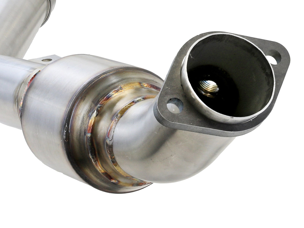 aFe MACH Force-Xp X-Pipe 2-1/2 IN 304 Stainless Steel w/ Cat & Resonator - BMW M3 (E90/E92/E93) 2008-2013