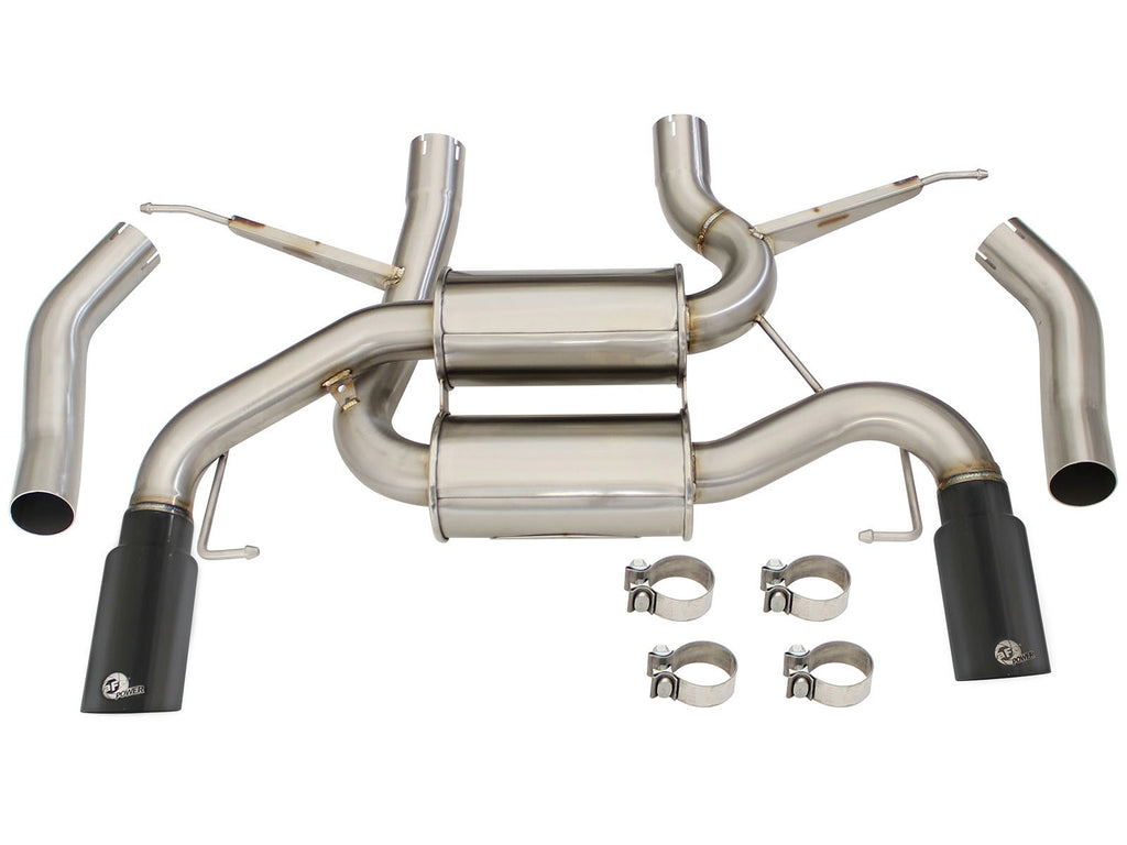 aFe MACH Force-Xp 2-1/2 IN 304 Stainless Steel Axle-Back Exhaust System - BMW 335i (E90/E92) 2007-2013