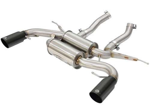 aFe MACH Force-Xp 2-1/2 IN 304 Stainless Steel Axle-Back Exhaust System - BMW 335i (E90/E92) 2007-2013