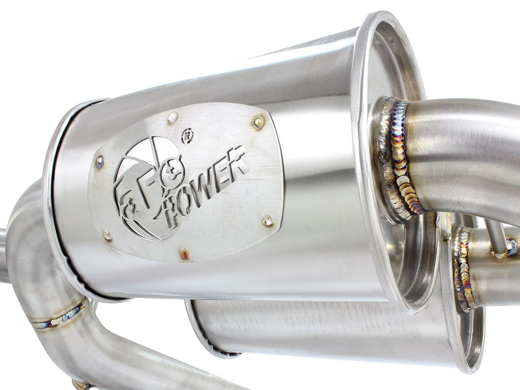 aFe MACH Force-Xp 2-1/2 IN 304 Stainless Steel Axle-Back Exhaust System - BMW 335i (E90/E92) 2007-2013