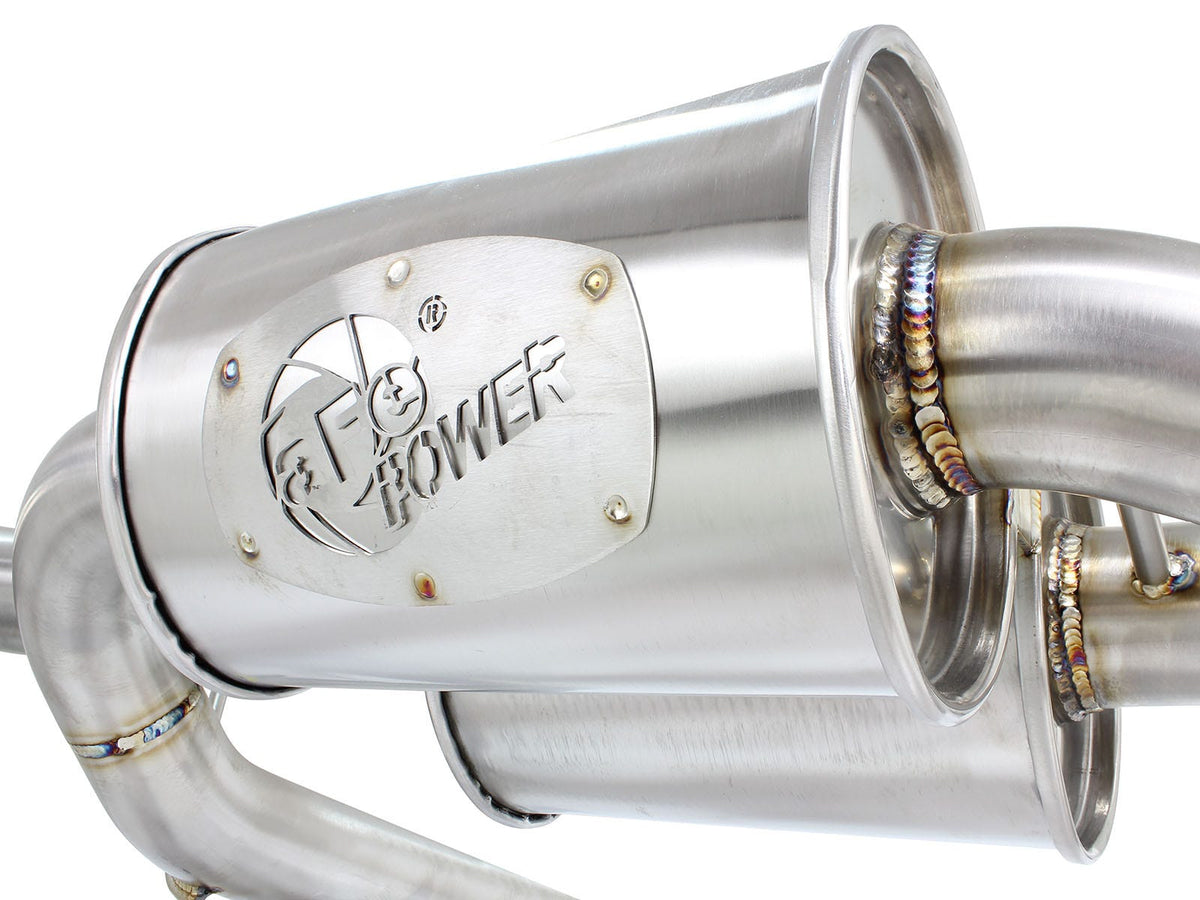 aFe MACH Force-Xp 2-1/2 IN 304 Stainless Steel Axle-Back Exhaust System - BMW 335i (E90/E92) 2007-2013