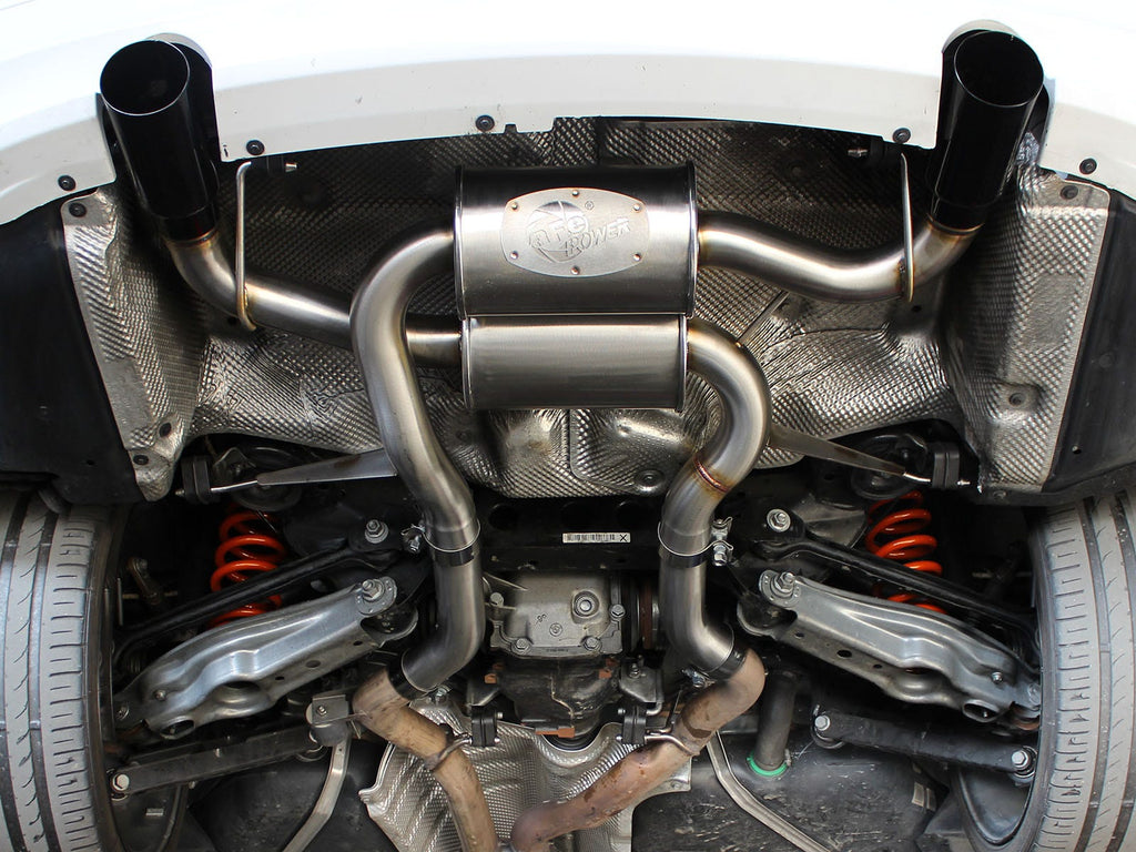 aFe MACH Force-Xp 2-1/2 IN 304 Stainless Steel Axle-Back Exhaust System - BMW 335i (E90/E92) 2007-2013