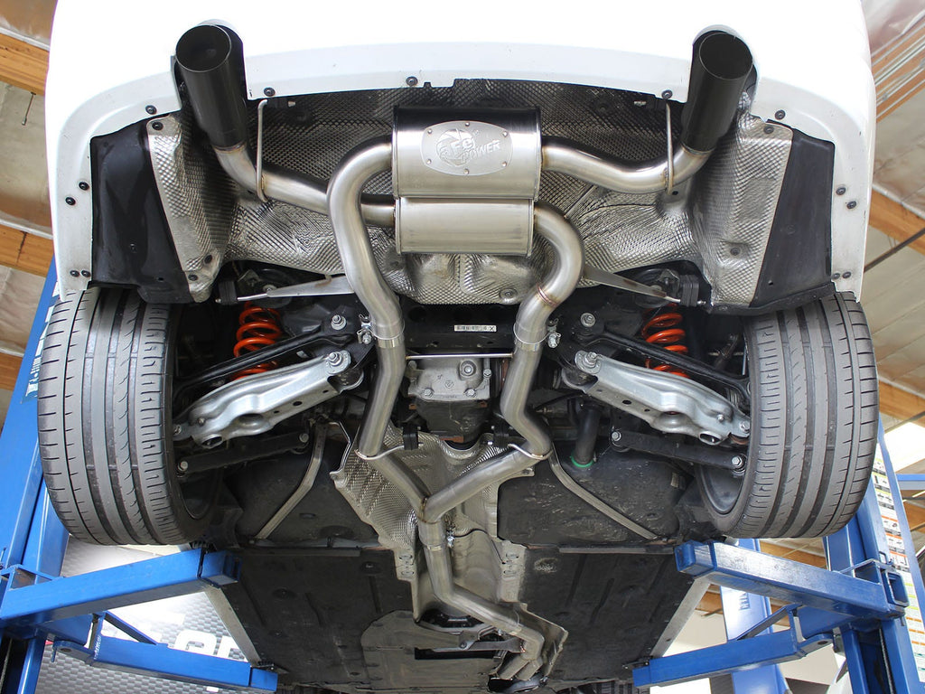 aFe MACH Force-Xp 3 IN to 2-1/2 IN 304 Stainless Steel Cat-Back Exhaust System - BMW 335i (E90/E92) 2011-2013