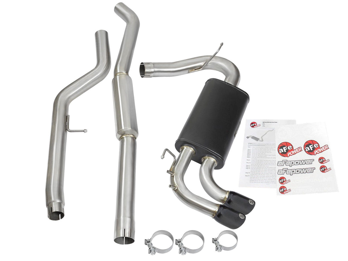 aFe MACH Force-Xp 3 IN to 2-1/4 IN 304 Stainless Steel Cat-Back Exhaust System - BMW 328i/428i (F30/F32) 2012-2016