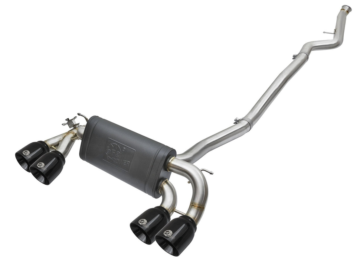 aFe MACH Force-Xp 3 IN to 2-1/2 IN 304 Stainless Steel Cat-Back Exhaust System - BMW M2 (F87) 2016-2018