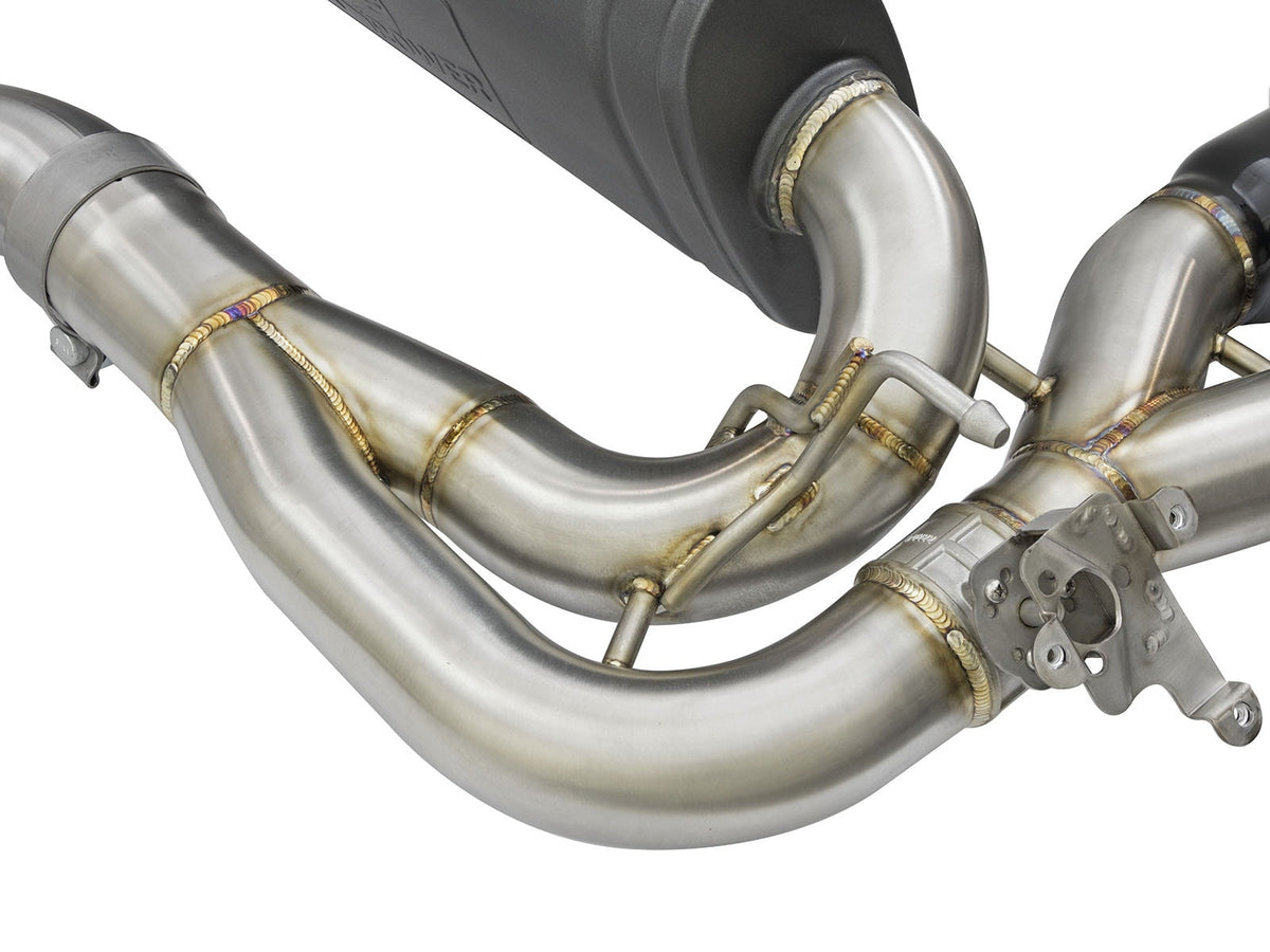 aFe MACH Force-Xp 3 IN to 2-1/2 IN 304 Stainless Steel Cat-Back Exhaust System - BMW M2 (F87) 2016-2018