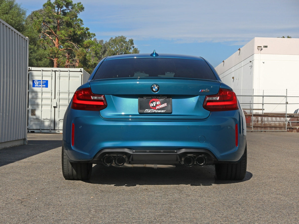 aFe MACH Force-Xp 3 IN to 2-1/2 IN 304 Stainless Steel Cat-Back Exhaust System - BMW M2 (F87) 2016-2018
