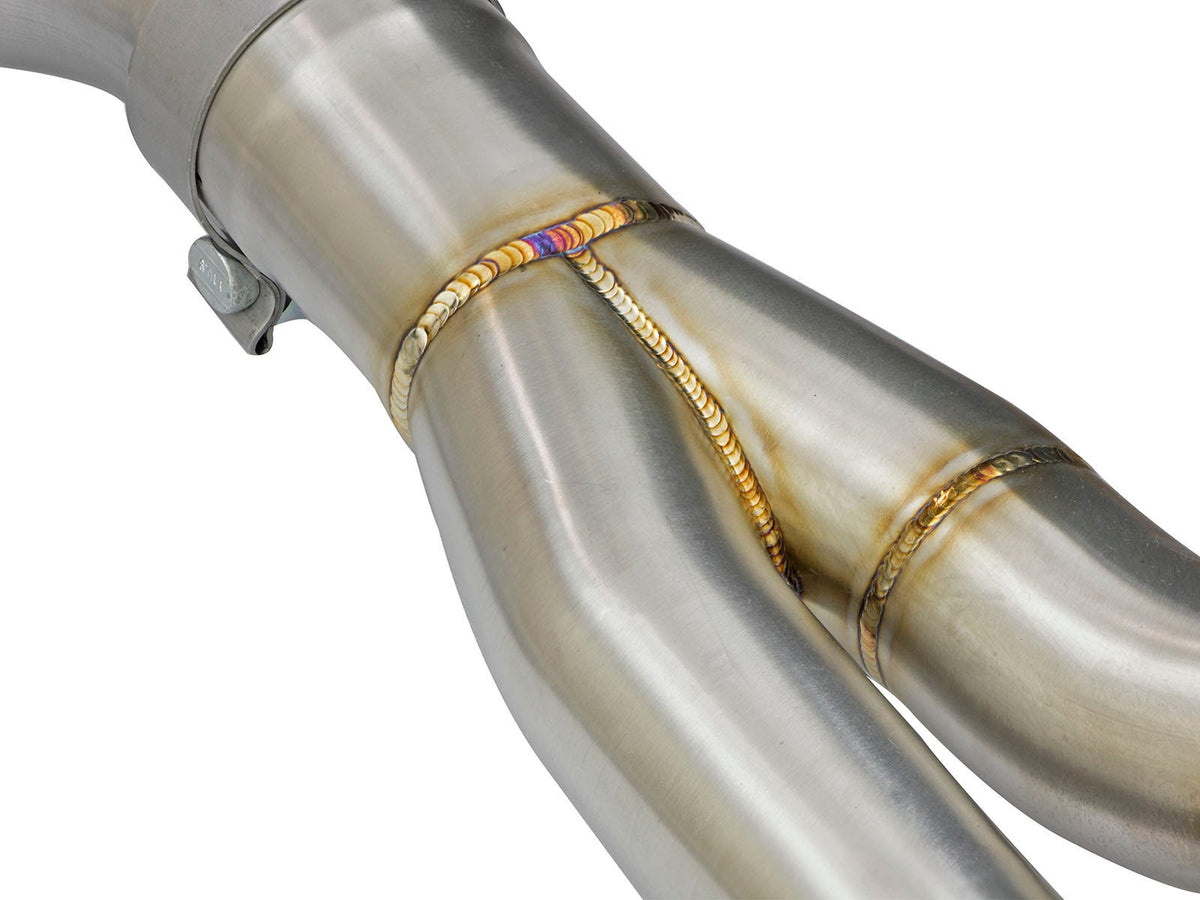 aFe MACH Force-Xp 3 IN to 2-1/2 IN 304 Stainless Steel Axle-Back Exhaust System - BMW M2 (F87) 2016-2018