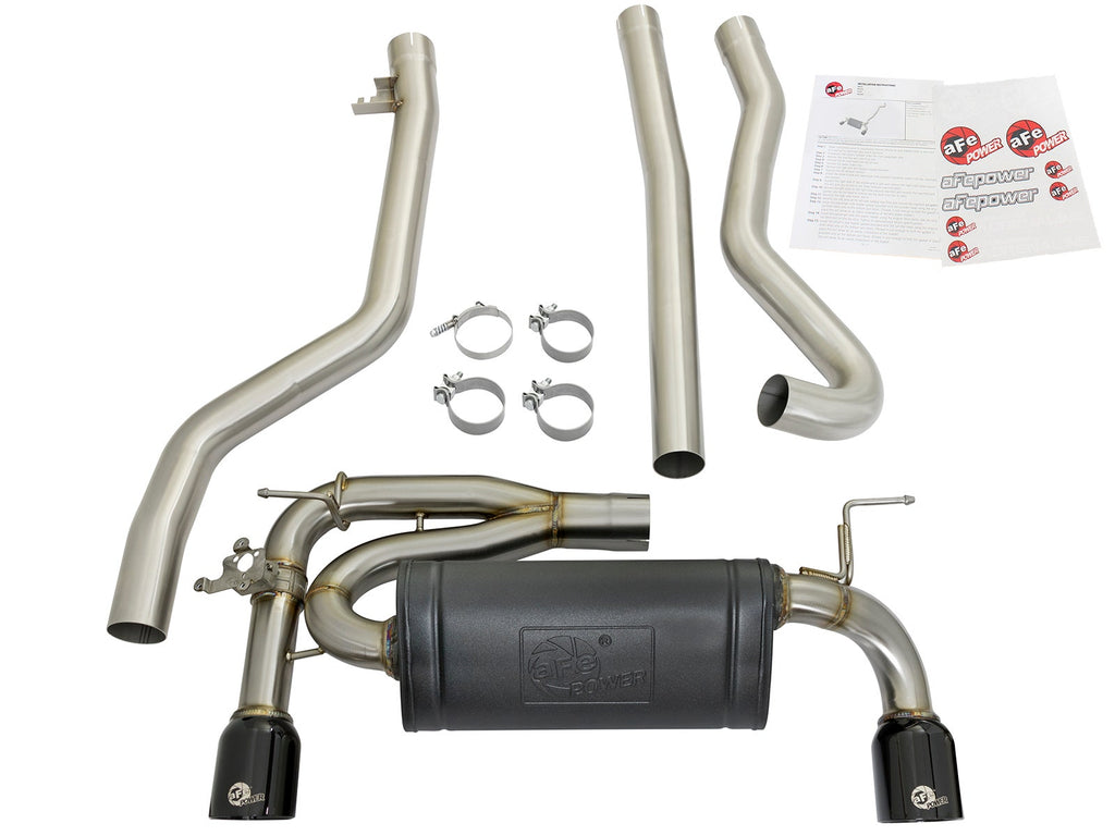 aFe MACH Force-Xp 3 IN to 2-1/2 IN 304 Stainless Steel Cat-Back Exhaust System - BMW 340i (F30) /440i (F32/33) 2016-2020