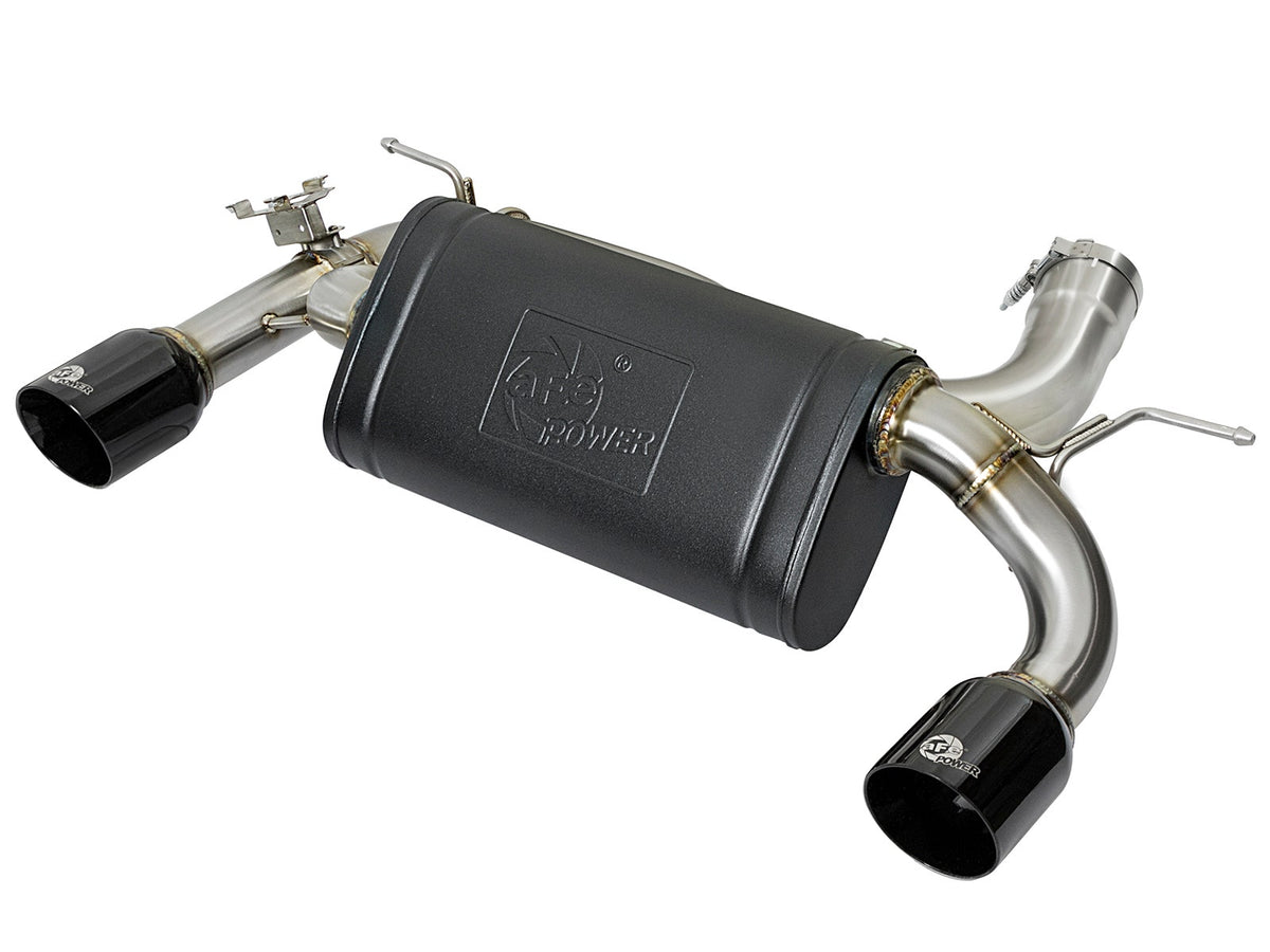 aFe MACH Force-Xp 3 IN to 2-1/2 IN 304 Stainless Steel Axle-Back Exhaust System - BMW 335i/335i xDrive (F30) 2012-2015 435i/ixDrive (F32/F33) 2014-2016
