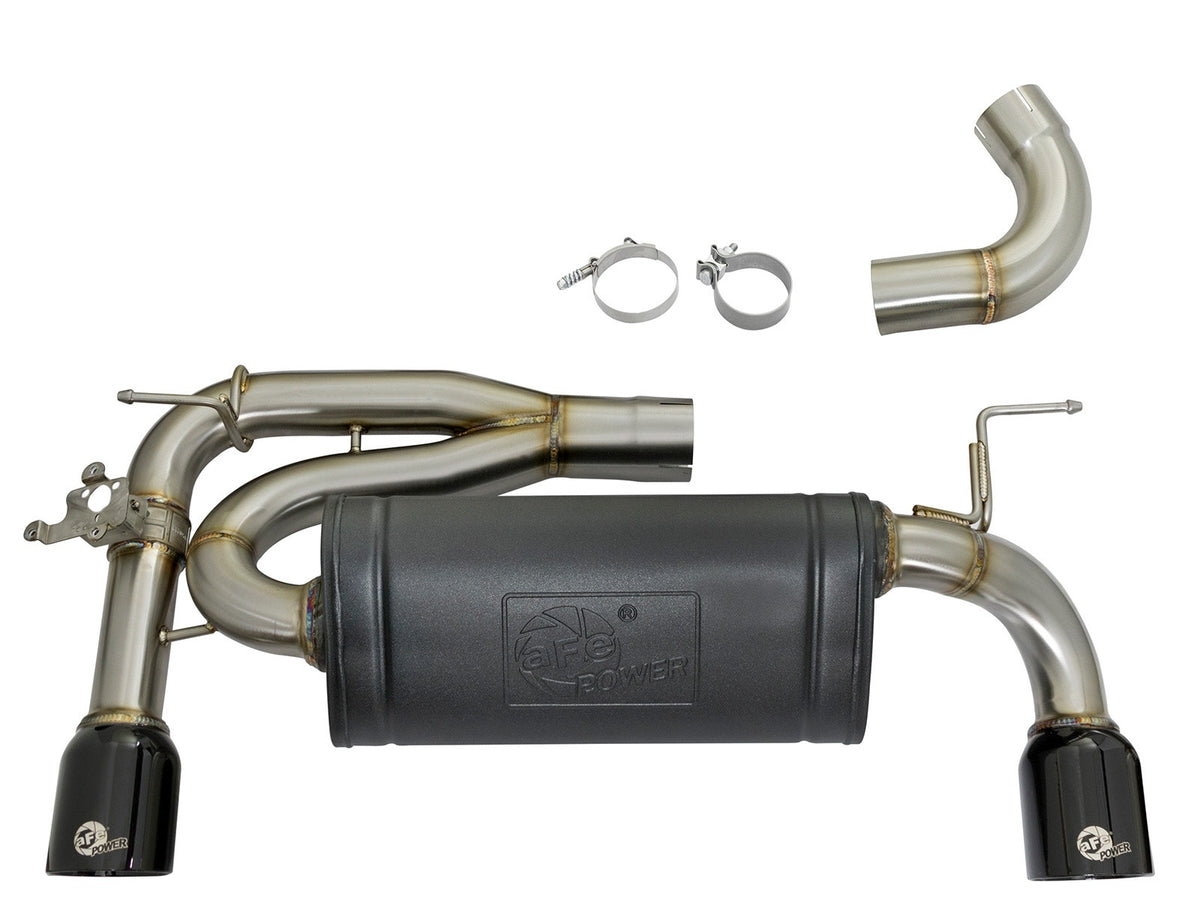 aFe MACH Force-Xp 3 IN to 2-1/2 IN 304 Stainless Steel Axle-Back Exhaust System - BMW 335i/335i xDrive (F30) 2012-2015 435i/ixDrive (F32/F33) 2014-2016