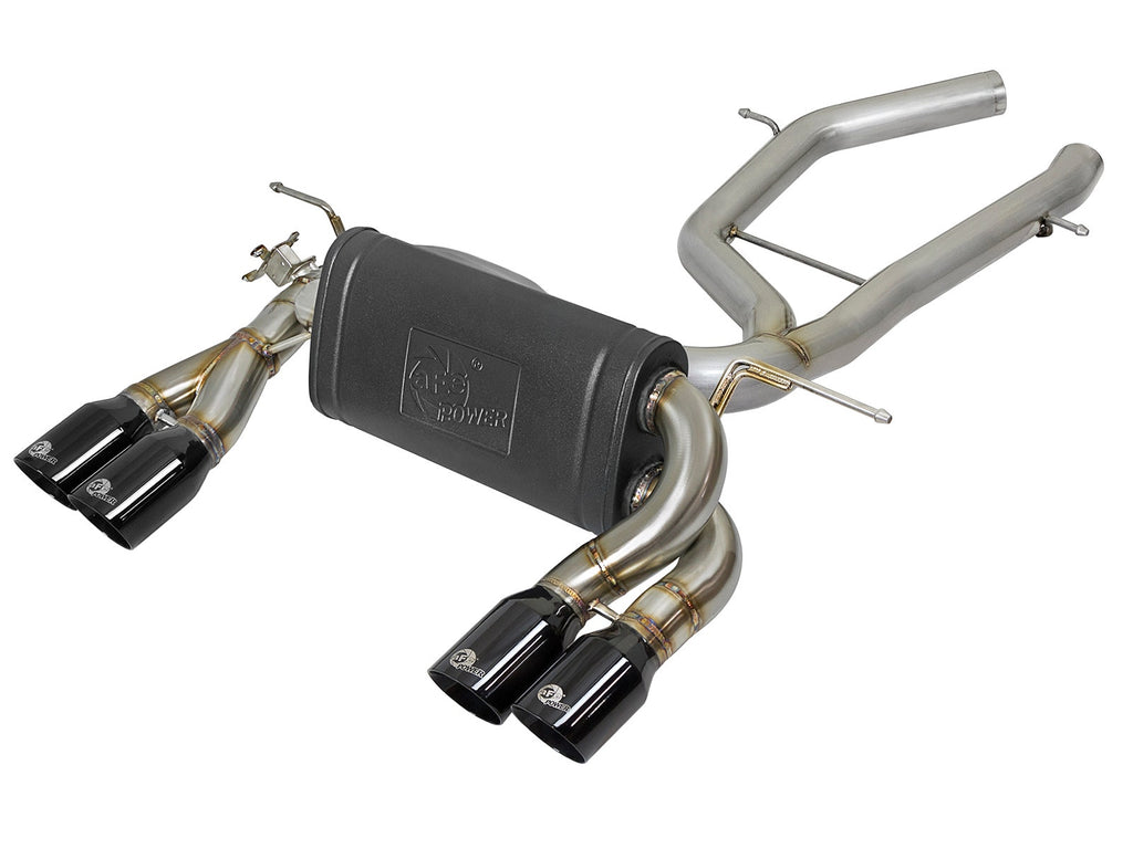 aFe MACH Force-Xp 3 IN to 2-1/2 IN 304 Stainless Steel Axle-Back Exhaust System - BMW M3/M4 (F80/82/83) 2015-2020