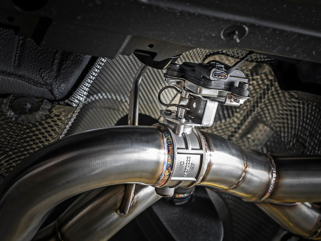 aFe MACH Force-Xp 3 IN to 2-1/2 IN 304 Stainless Steel Axle-Back Exhaust System - BMW M3/M4 (F80/82/83) 2015-2020