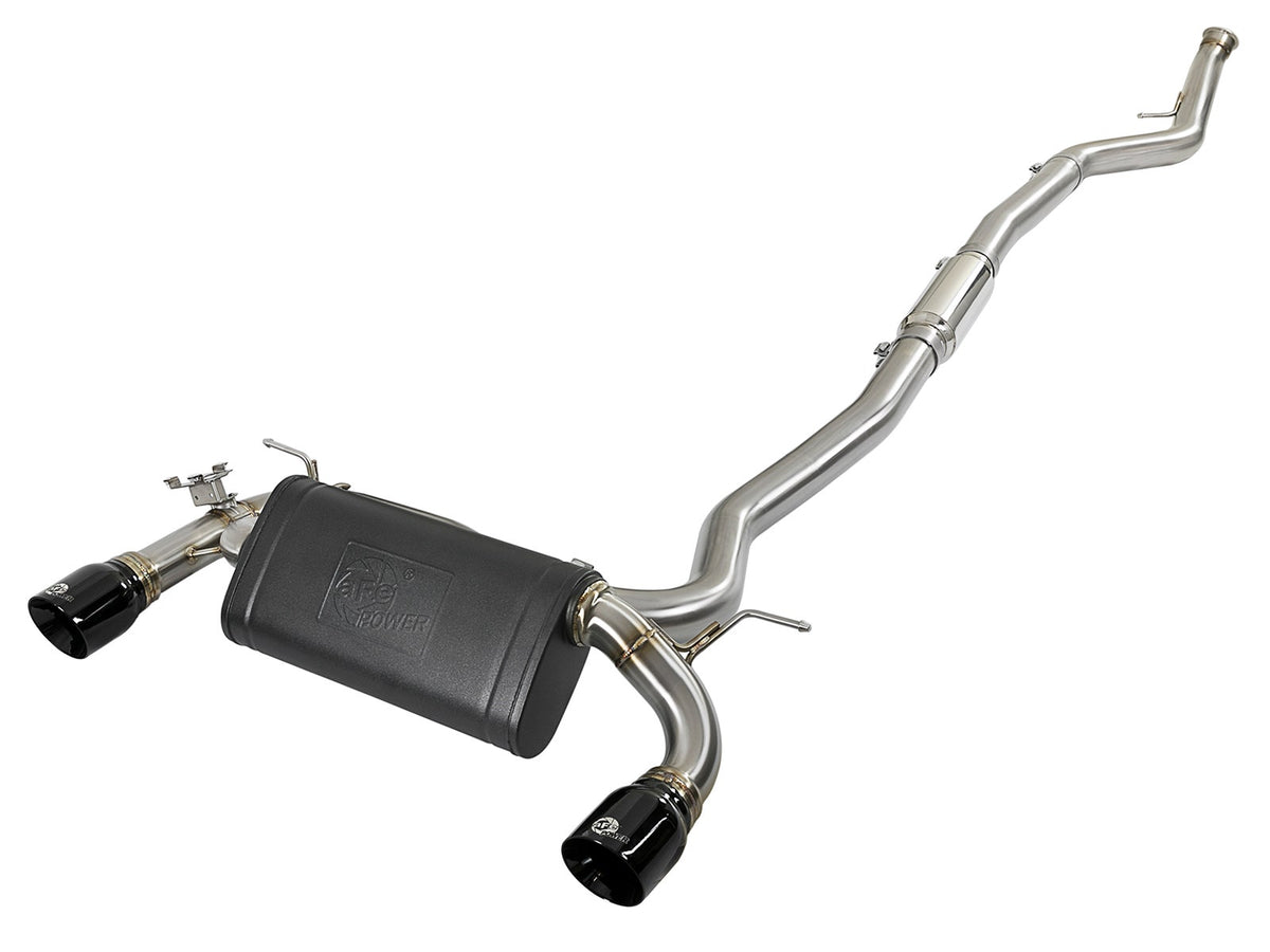 aFe MACH Force-Xp 3 IN to 2-1/2 IN 304 Stainless Steel Cat-Back Exhaust System - BMW 335i (F30) 2012-2015 435i (F32/F33) 2014-2016