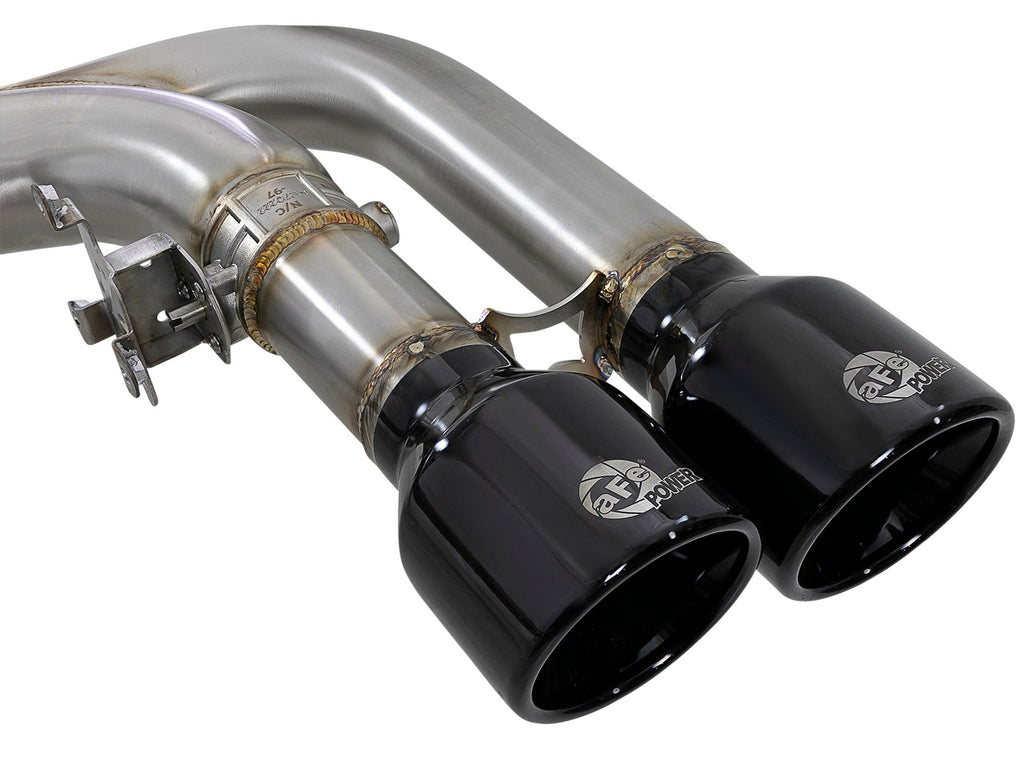 aFe MACH Force-Xp 3 IN 304 Stainless Steel Muffler-Delete Cat-Back Exhaust System - BMW X5M (F85) 2015-2018 X6M (F86) 2015-2019