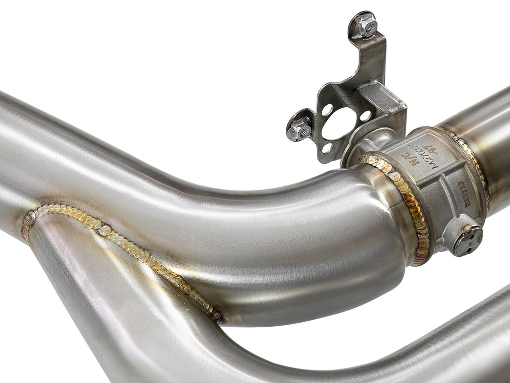 aFe MACH Force-Xp 3 IN 304 Stainless Steel Muffler-Delete Cat-Back Exhaust System - BMW X5M (F85) 2015-2018 X6M (F86) 2015-2019