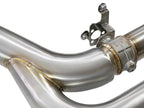 aFe MACH Force-Xp 3 IN 304 Stainless Steel Muffler-Delete Cat-Back Exhaust System - BMW X5M (F85) 2015-2018 X6M (F86) 2015-2019