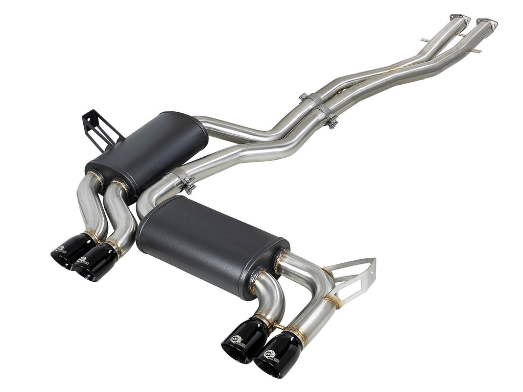aFe MACH Force-Xp 2-1/2 IN 304 Stainless Steel Cat-Back Exhaust System - BMW M3 (E46) 2001-2006