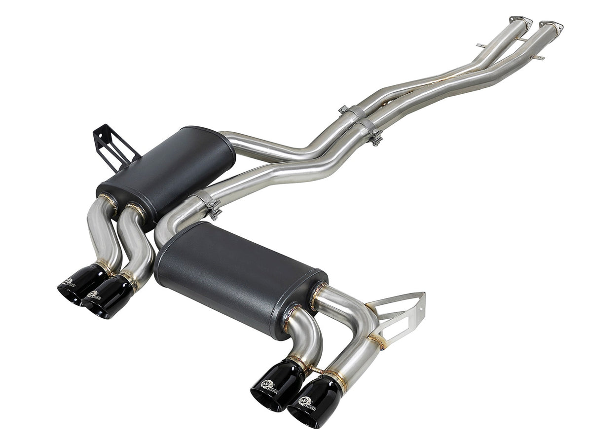 aFe MACH Force-Xp 2-1/2 IN 304 Stainless Steel Cat-Back Exhaust System - BMW M3 (E46) 2001-2006