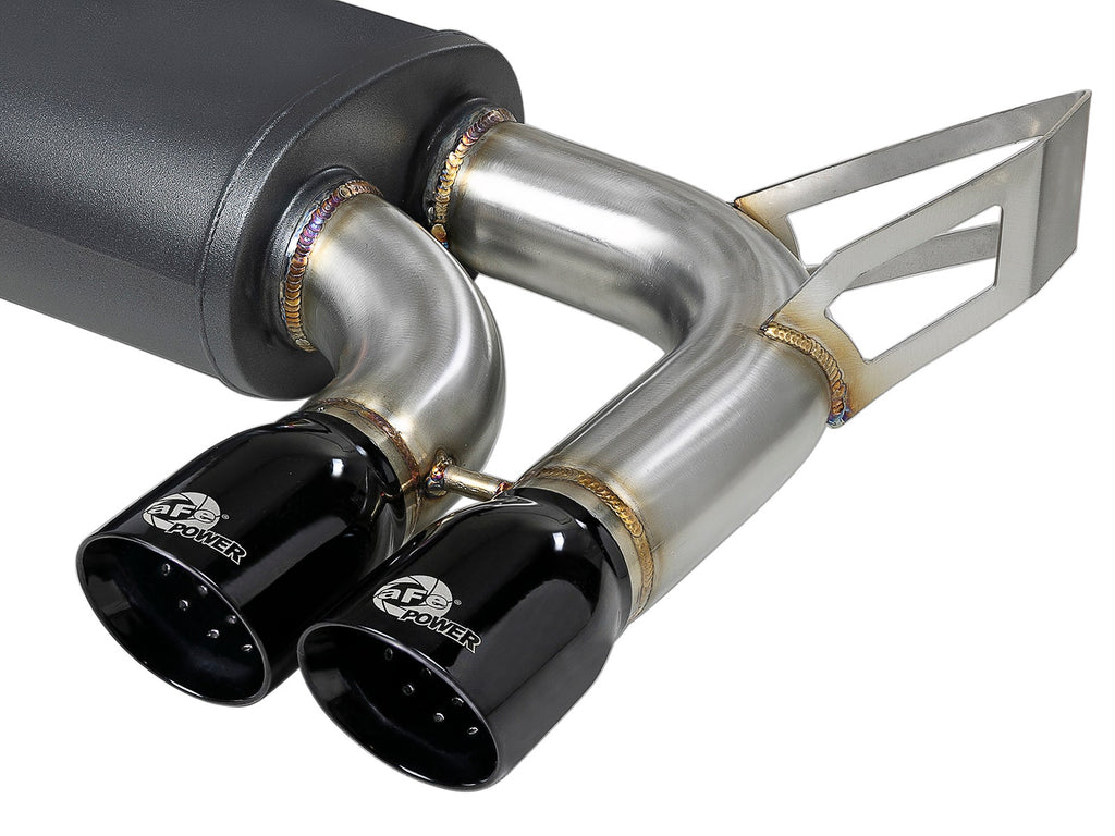 aFe MACH Force-Xp 2-1/2 IN 304 Stainless Steel Cat-Back Exhaust System - BMW M3 (E46) 2001-2006