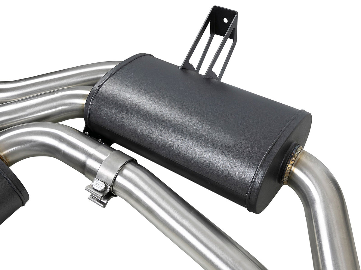 aFe MACH Force-Xp 2-1/2 IN 304 Stainless Steel Cat-Back Exhaust System - BMW M3 (E46) 2001-2006