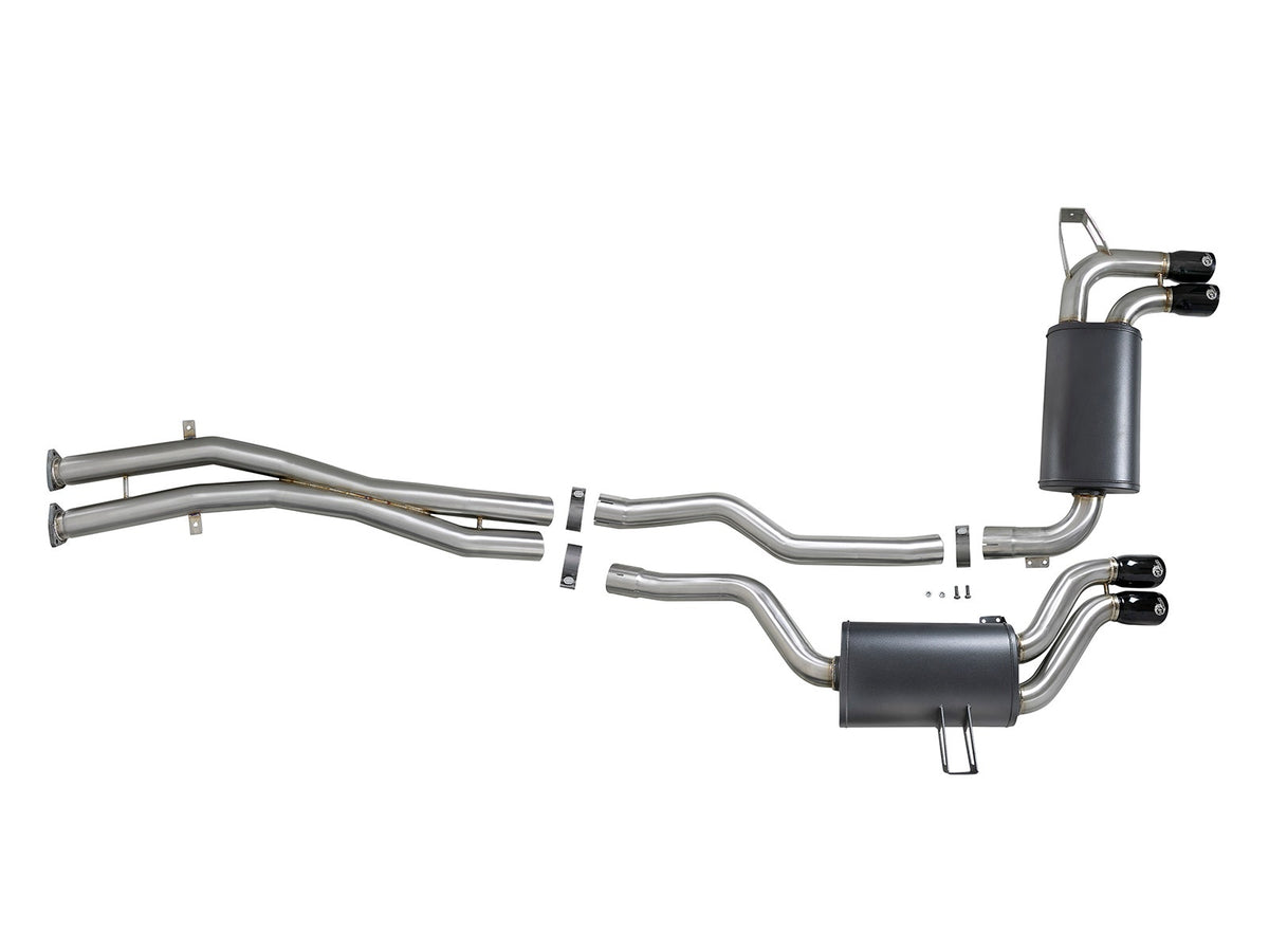 aFe MACH Force-Xp 2-1/2 IN 304 Stainless Steel Cat-Back Exhaust System - BMW M3 (E46) 2001-2006