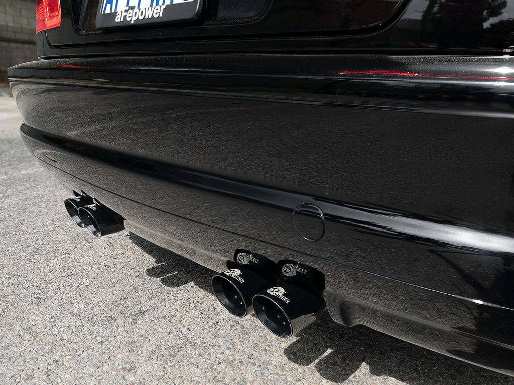 aFe MACH Force-Xp 2-1/2 IN 304 Stainless Steel Cat-Back Exhaust System - BMW M3 (E46) 2001-2006