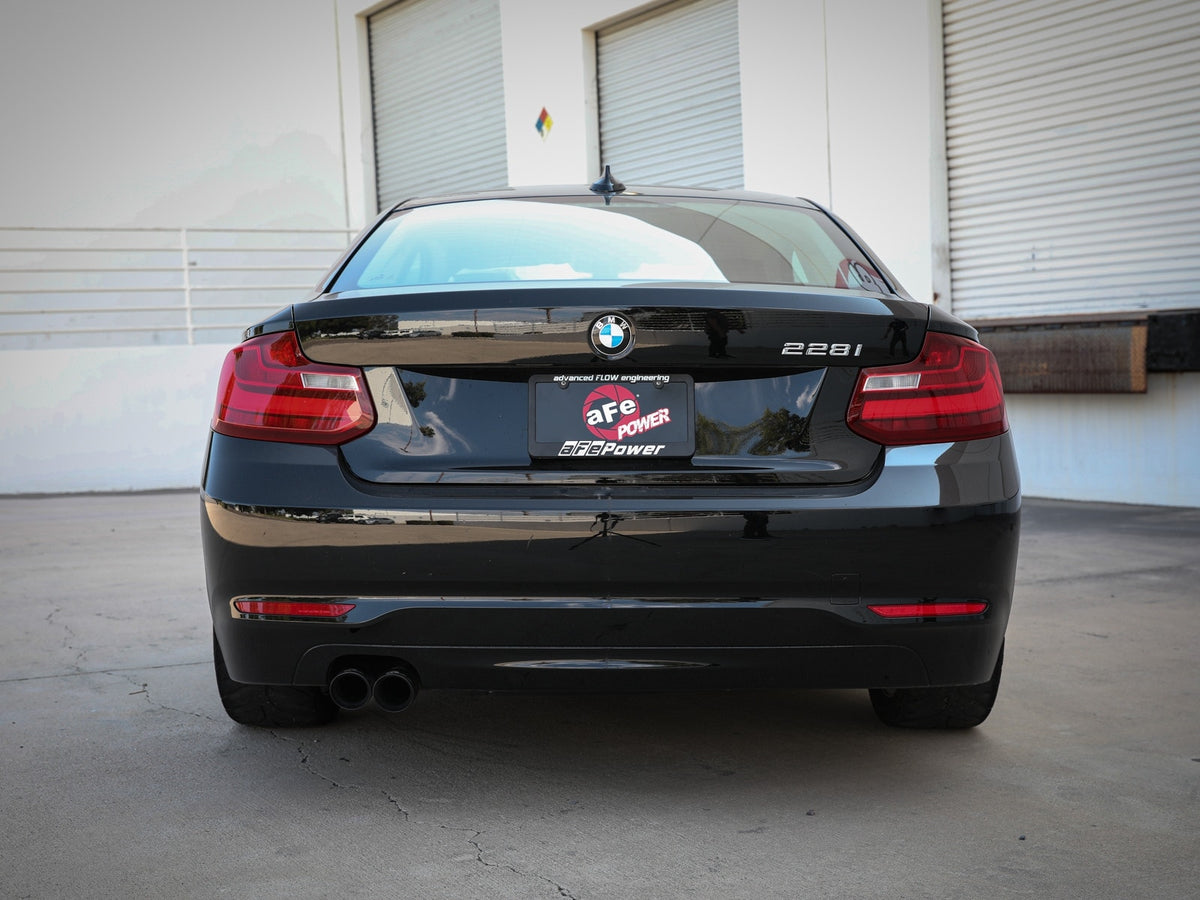 aFe MACH Force-Xp 3 IN to 2-1/4 IN 304 Stainless Steel Cat-Back Exhaust System - 2014-2016 BMW 228i (F22/23)