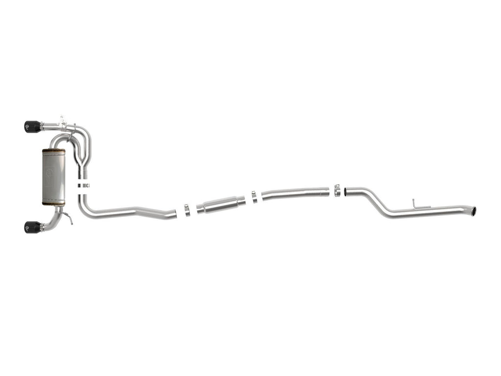 aFe MACH Force-Xp 3 IN to 2-1/2 IN 304 Stainless Steel Cat-Back Exhaust System - BMW M235i (F22/23) 2014-2016