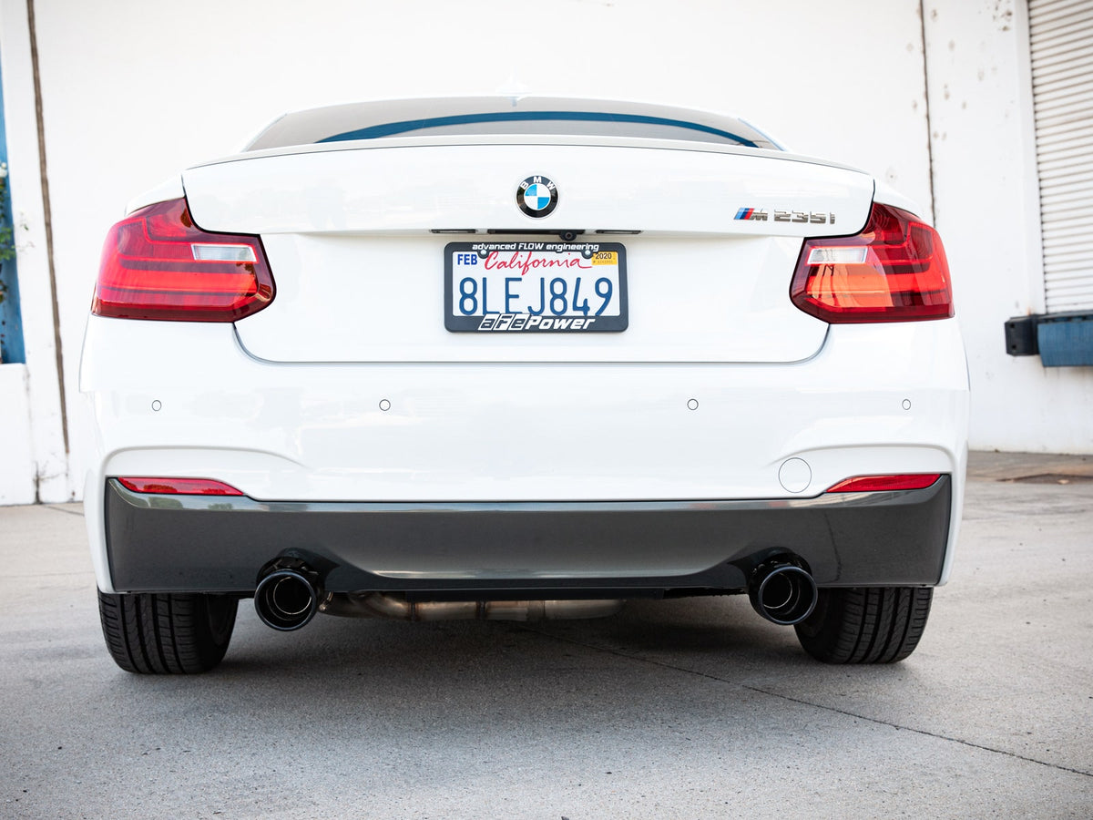 aFe MACH Force-Xp 3 IN to 2-1/2 IN 304 Stainless Steel Cat-Back Exhaust System - BMW M235i (F22/23) 2014-2016