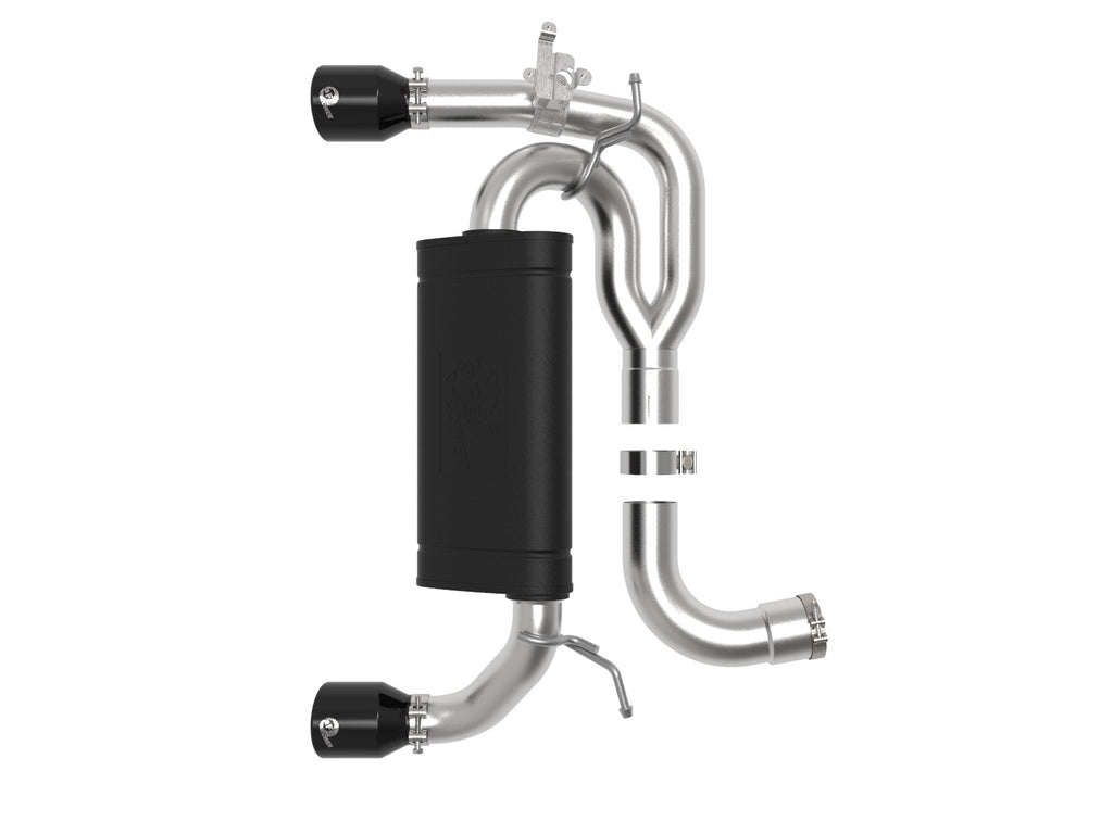 aFe MACH Force-Xp 3 IN to 2-1/2 IN 304 Stainless Steel Axle-Back Exhaust System - BMW M235i (F22/23) 2014-2016