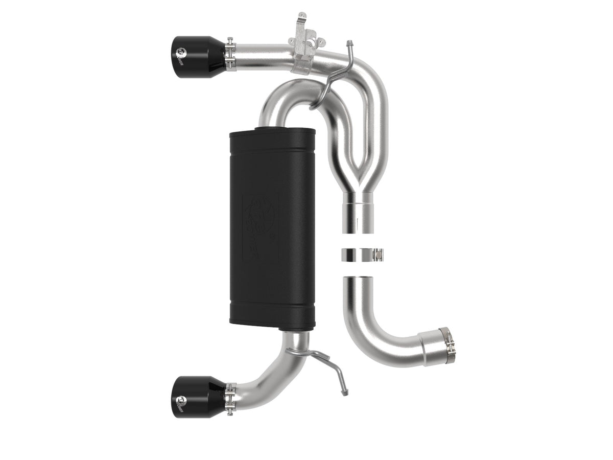 aFe MACH Force-Xp 3 IN to 2-1/2 IN 304 Stainless Steel Axle-Back Exhaust System - BMW M235i (F22/23) 2014-2016
