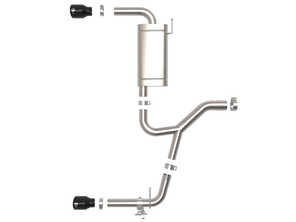 aFe MACH Force-Xp 3 IN to 2-1/2 IN 304 Stainless Steel Axle-Back Exhaust System - BMW X1 (F48) 2015-2022
