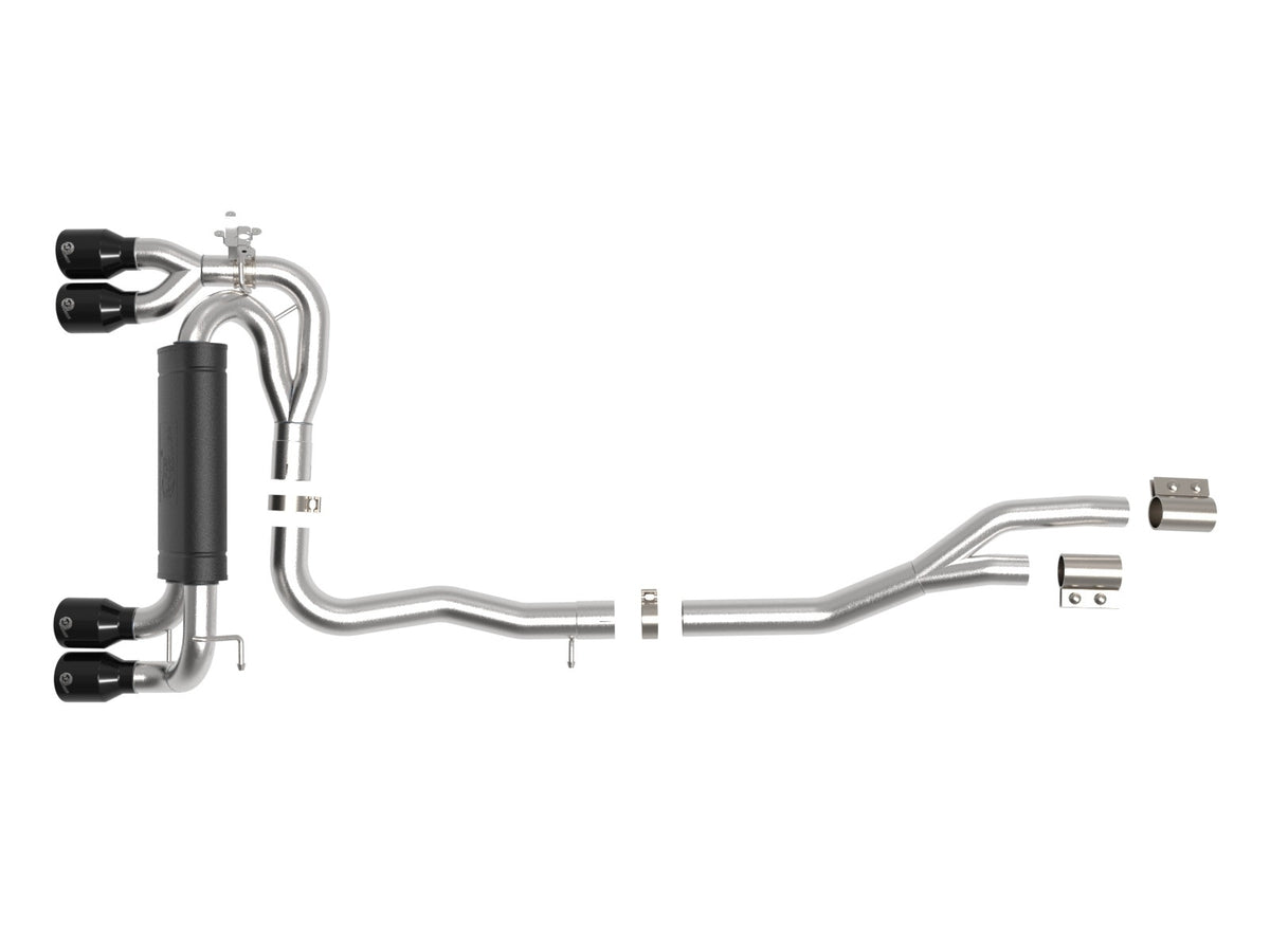 aFe MACH Force-Xp 3 IN to 2-1/2 IN 304 Stainless Steel Cat-Back Exhaust System - BMW M2 Competition (F87) 2019-2021
