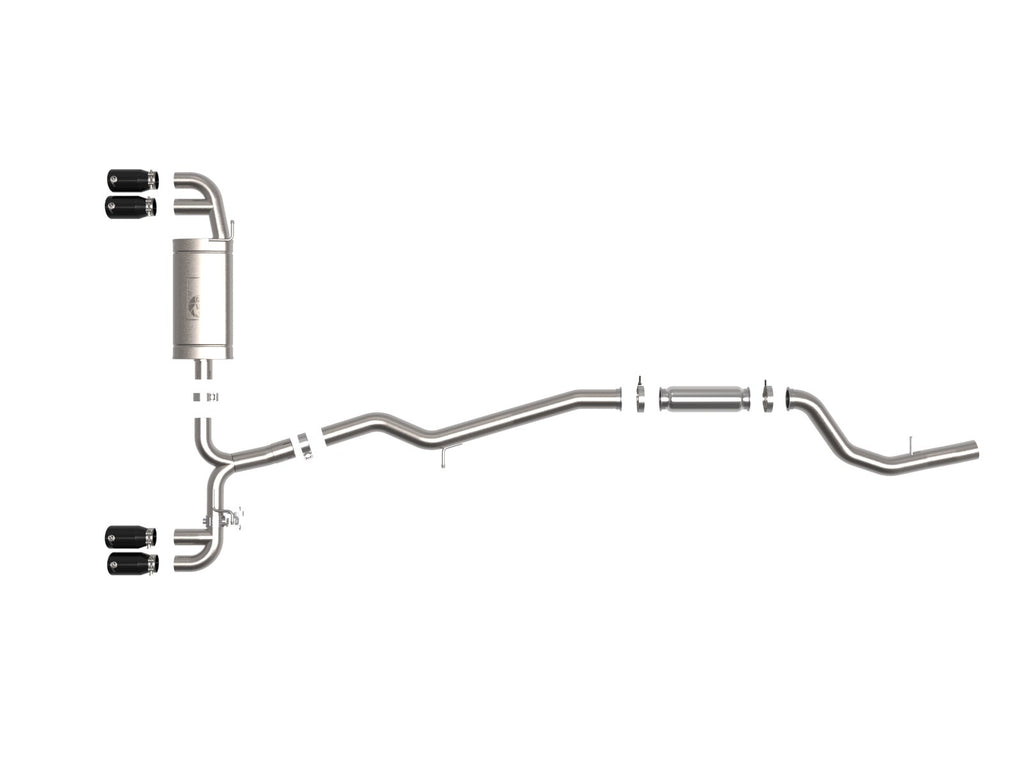 aFe MACH Force-Xp 3 IN to 2-1/2 IN 304 Stainless Steel Cat-Back Exhaust w/ Black Tip - BMW Z4 M40i (G29) 2019-2026