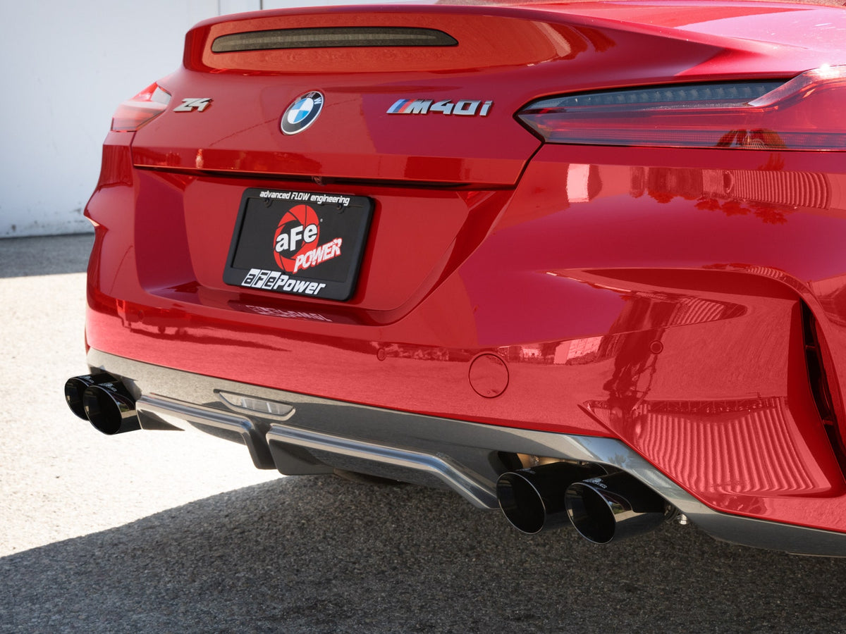aFe MACH Force-Xp 3 IN to 2-1/2 IN 304 Stainless Steel Cat-Back Exhaust w/ Black Tip - BMW Z4 M40i (G29) 2019-2026