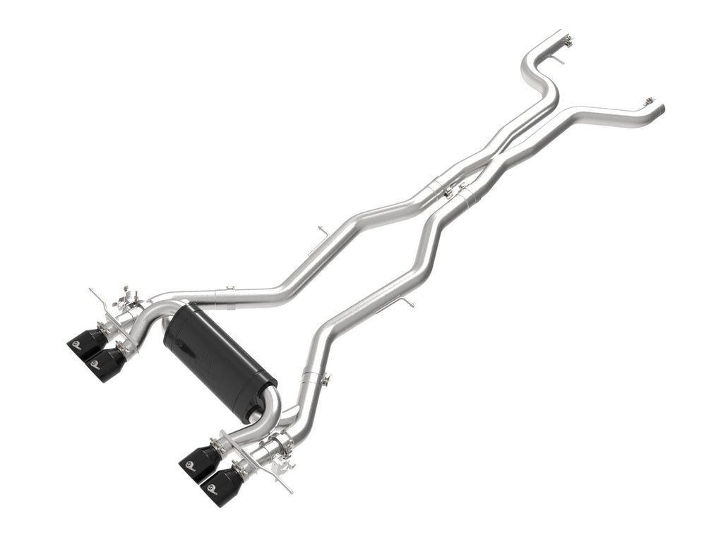 aFe MACH Force-Xp 3 IN to 2-1/2 IN 304 Stainless Steel Cat-Back Exhaust w/ Black Tip - BMW M2 (G87) 2023-2026
