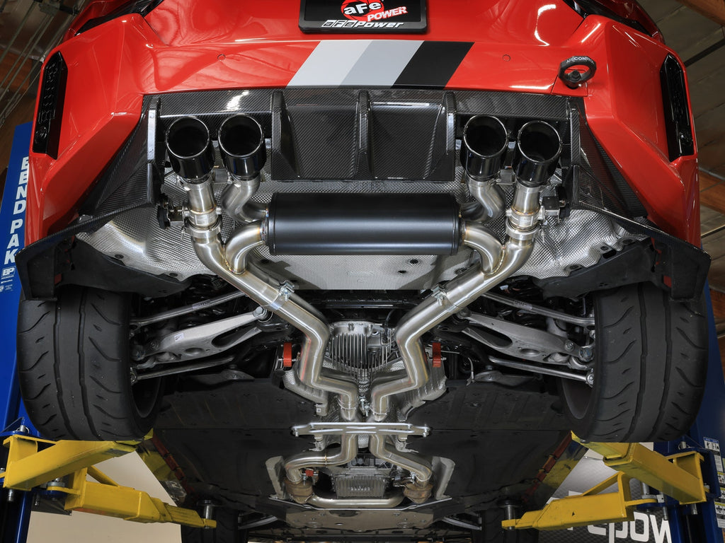 aFe MACH Force-Xp 3 IN to 2-1/2 IN 304 Stainless Steel Cat-Back Exhaust w/ Black Tip - BMW M2 (G87) 2023-2026