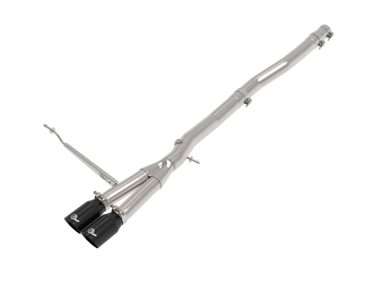 aFe MACH Force-Xp 3 IN to 2-1/2 IN 304 Stainless Steel Cat-Back Exhaust w/ Black Tip - MINI Cooper S 2014-2024/Cooper S JCW Hardtop 2015-2024