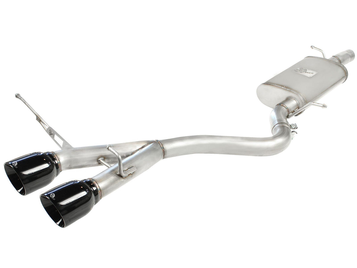 aFe MACH Force-Xp 2-1/2 IN 304 Stainless Steel Cat-Back Exhaust System - VW R32 (MKV) 2008