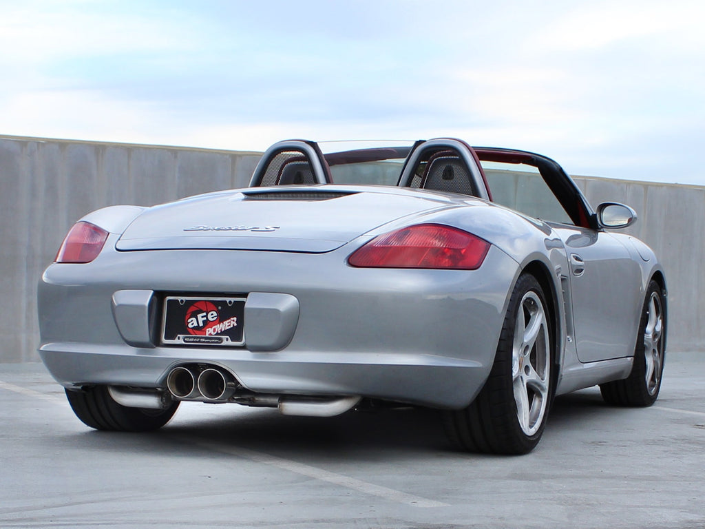 aFe MACH Force-Xp 2 IN to 2-1/2 IN 304 Stainless Steel Cat-Back Exhaust System - Porsche Boxster/S (987.1) 2005-2008 Porsche Cayman/S (987.1) 2006-2008